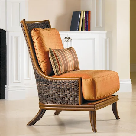 Catalina Lounge Chair with Woven Abaca